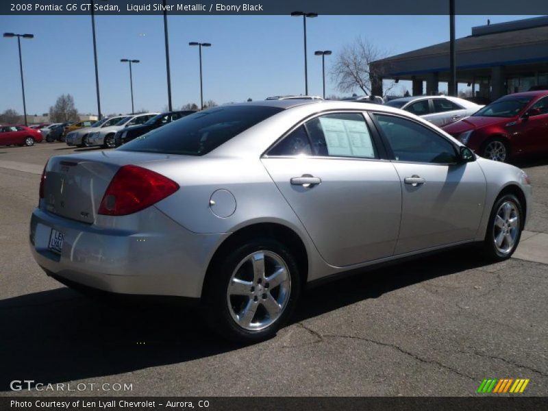 Liquid Silver Metallic / Ebony Black 2008 Pontiac G6 GT Sedan