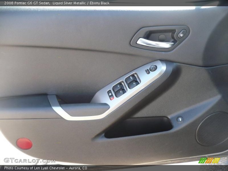 Liquid Silver Metallic / Ebony Black 2008 Pontiac G6 GT Sedan