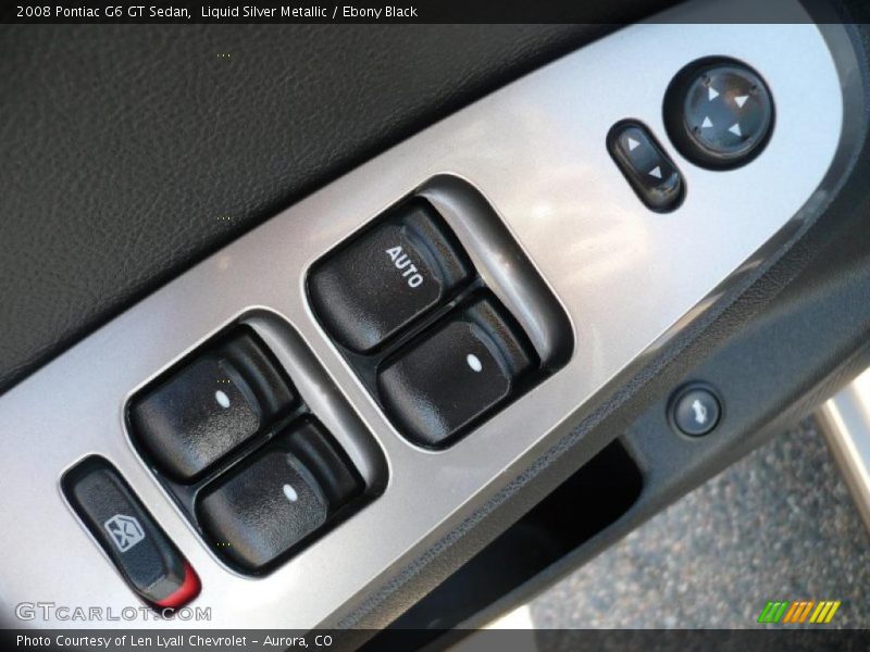Liquid Silver Metallic / Ebony Black 2008 Pontiac G6 GT Sedan