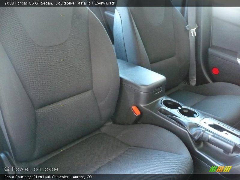 Liquid Silver Metallic / Ebony Black 2008 Pontiac G6 GT Sedan