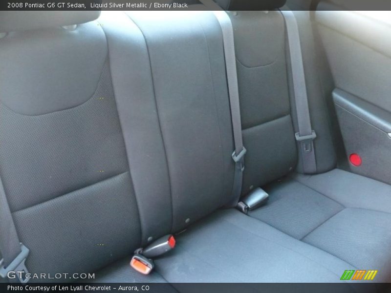 Liquid Silver Metallic / Ebony Black 2008 Pontiac G6 GT Sedan