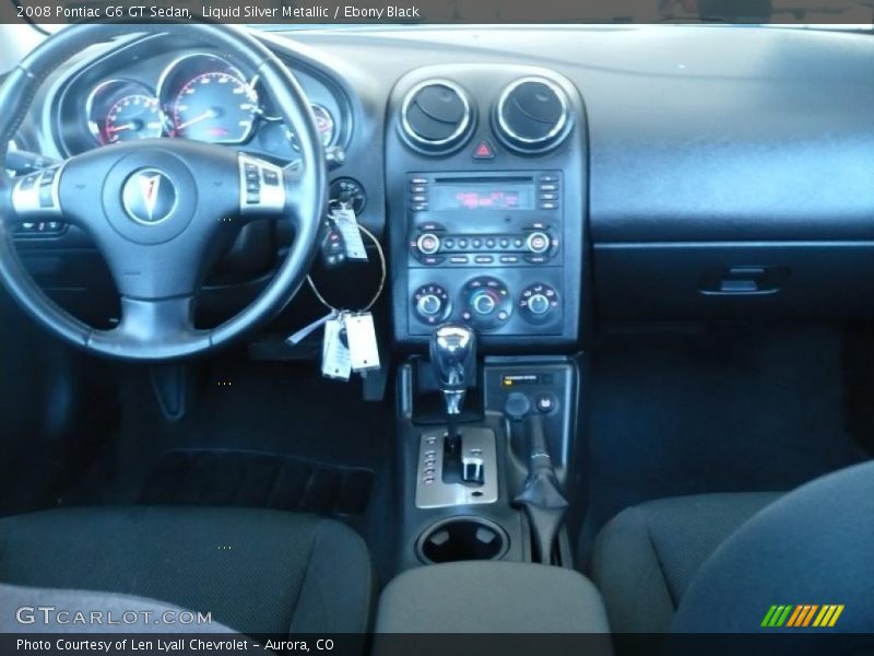 Liquid Silver Metallic / Ebony Black 2008 Pontiac G6 GT Sedan