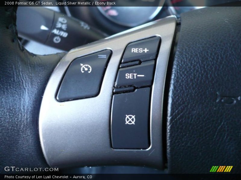 Liquid Silver Metallic / Ebony Black 2008 Pontiac G6 GT Sedan