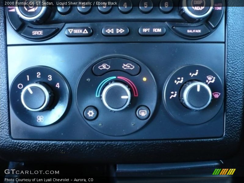 Liquid Silver Metallic / Ebony Black 2008 Pontiac G6 GT Sedan