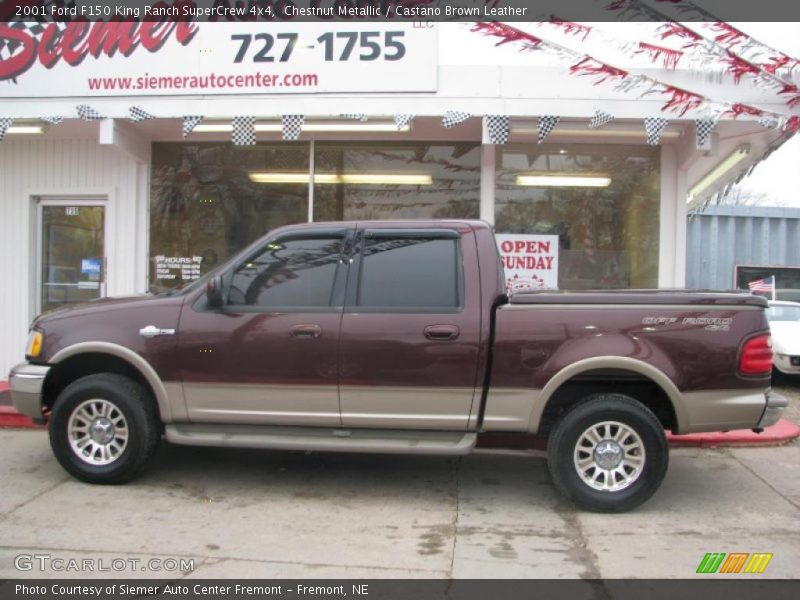 Chestnut Metallic / Castano Brown Leather 2001 Ford F150 King Ranch SuperCrew 4x4