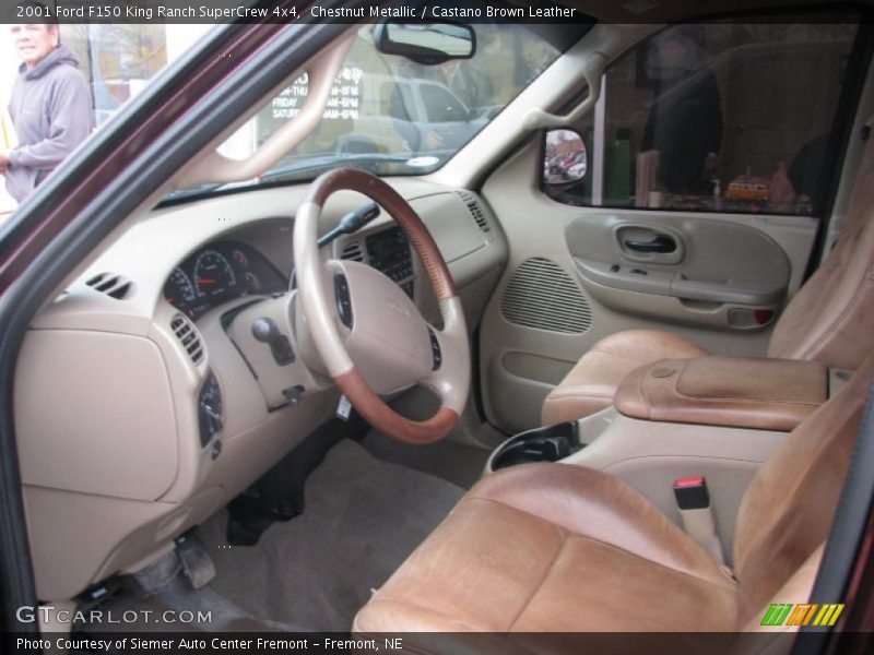 Chestnut Metallic / Castano Brown Leather 2001 Ford F150 King Ranch SuperCrew 4x4