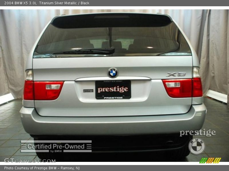Titanium Silver Metallic / Black 2004 BMW X5 3.0i
