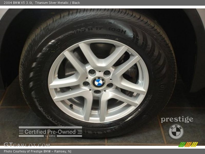 Titanium Silver Metallic / Black 2004 BMW X5 3.0i