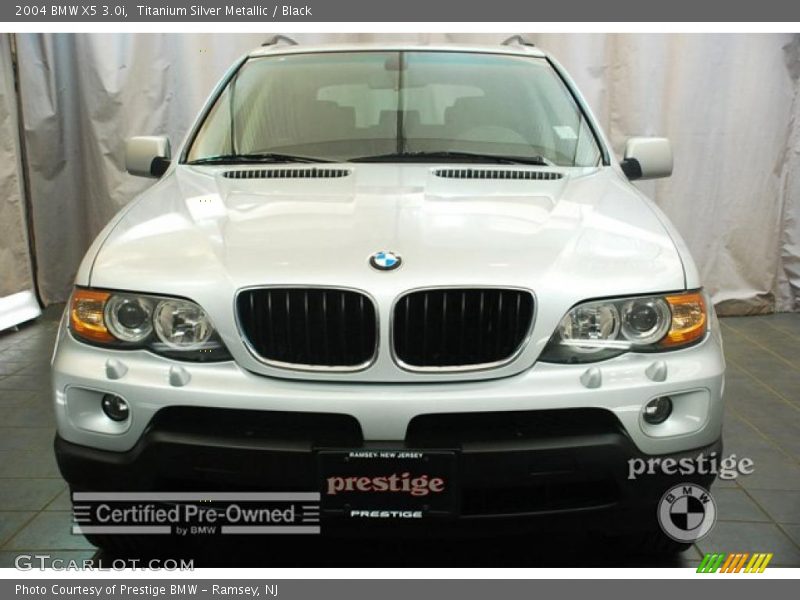 Titanium Silver Metallic / Black 2004 BMW X5 3.0i
