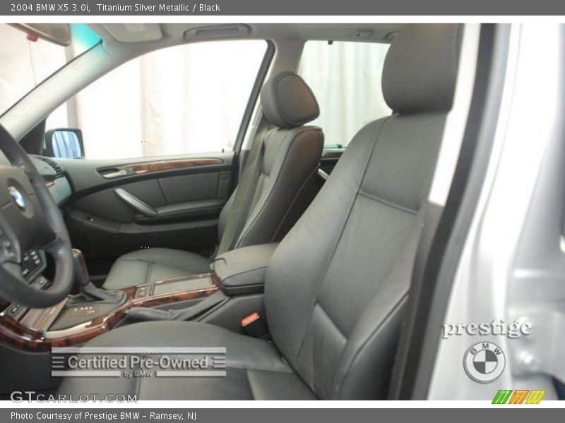 Titanium Silver Metallic / Black 2004 BMW X5 3.0i