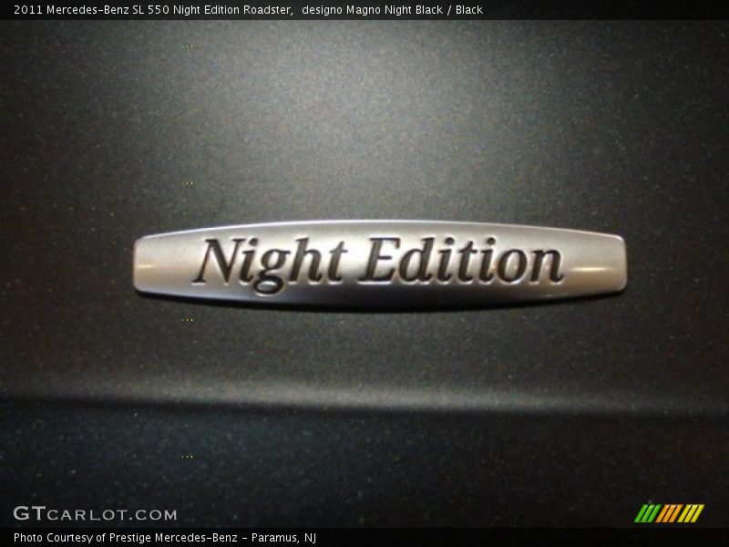designo Magno Night Black / Black 2011 Mercedes-Benz SL 550 Night Edition Roadster
