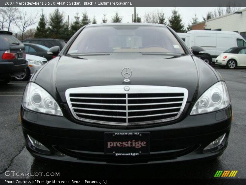 Black / Cashmere/Savanna 2007 Mercedes-Benz S 550 4Matic Sedan