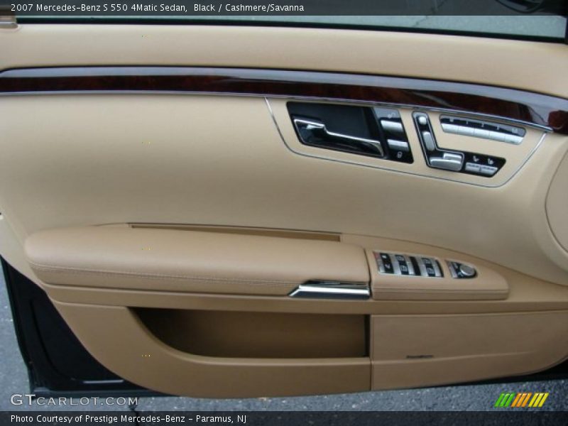 Black / Cashmere/Savanna 2007 Mercedes-Benz S 550 4Matic Sedan