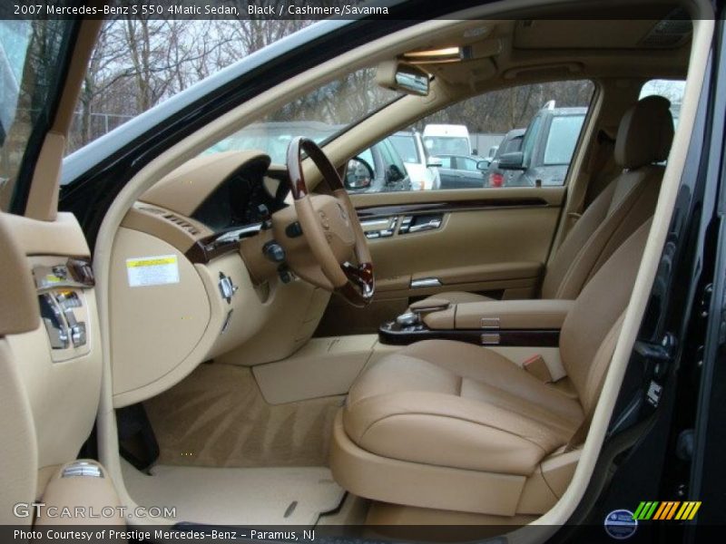 Black / Cashmere/Savanna 2007 Mercedes-Benz S 550 4Matic Sedan
