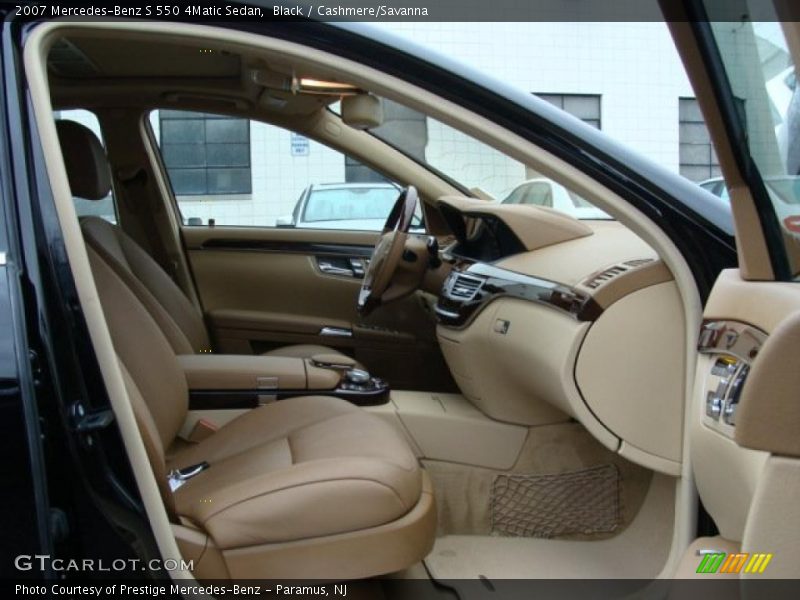 Black / Cashmere/Savanna 2007 Mercedes-Benz S 550 4Matic Sedan
