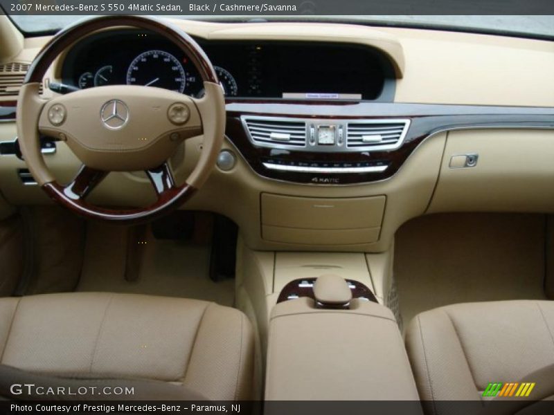 Black / Cashmere/Savanna 2007 Mercedes-Benz S 550 4Matic Sedan