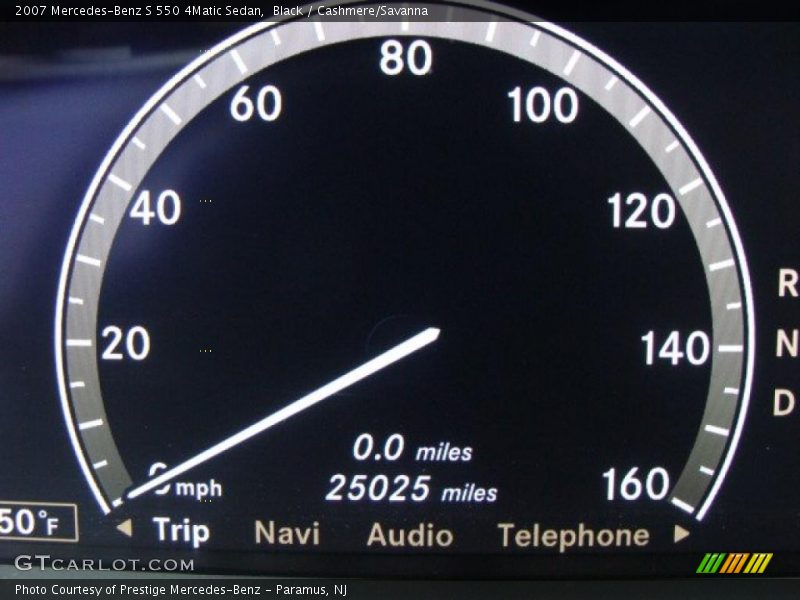 Black / Cashmere/Savanna 2007 Mercedes-Benz S 550 4Matic Sedan