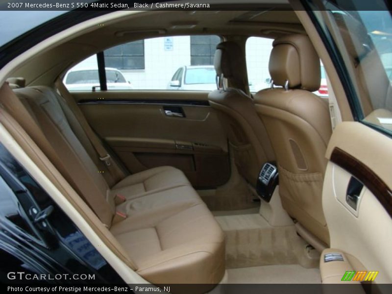 Black / Cashmere/Savanna 2007 Mercedes-Benz S 550 4Matic Sedan