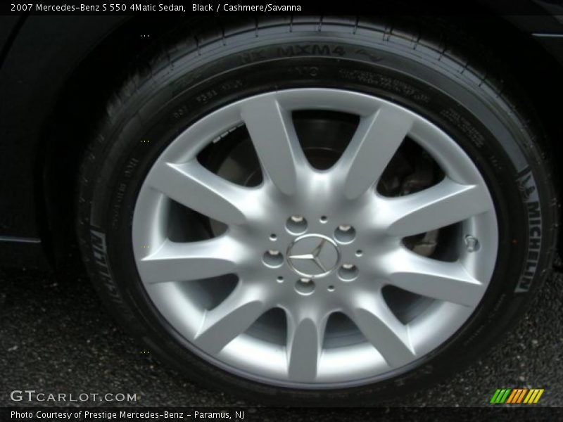 Black / Cashmere/Savanna 2007 Mercedes-Benz S 550 4Matic Sedan