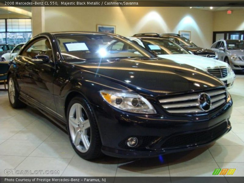 Majestic Black Metallic / Cashmere/Savanna 2008 Mercedes-Benz CL 550
