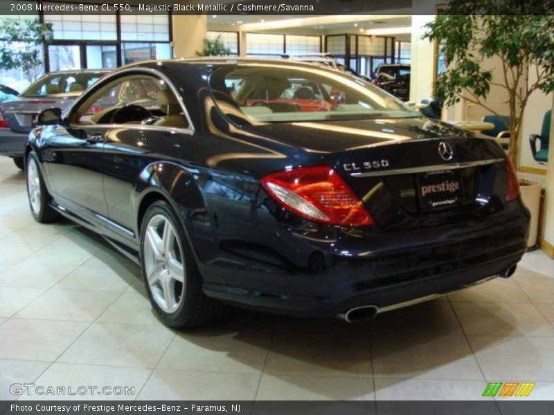 Majestic Black Metallic / Cashmere/Savanna 2008 Mercedes-Benz CL 550