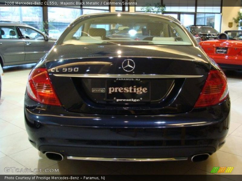 Majestic Black Metallic / Cashmere/Savanna 2008 Mercedes-Benz CL 550