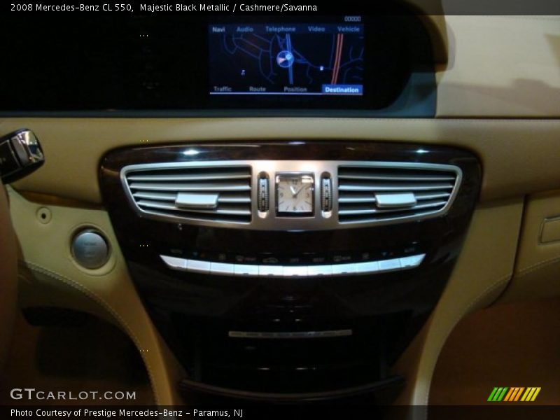 Majestic Black Metallic / Cashmere/Savanna 2008 Mercedes-Benz CL 550