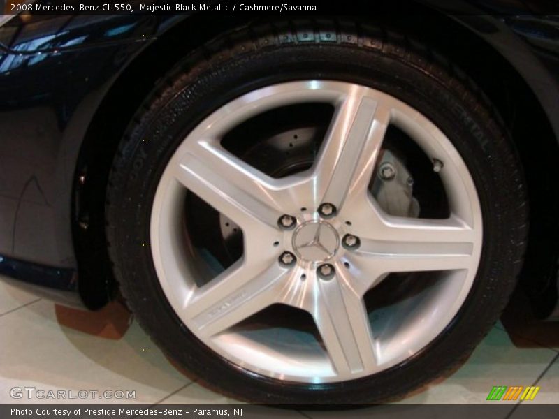 Majestic Black Metallic / Cashmere/Savanna 2008 Mercedes-Benz CL 550