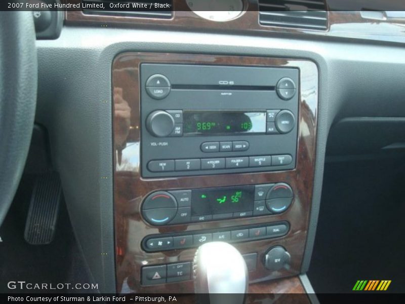 Oxford White / Black 2007 Ford Five Hundred Limited