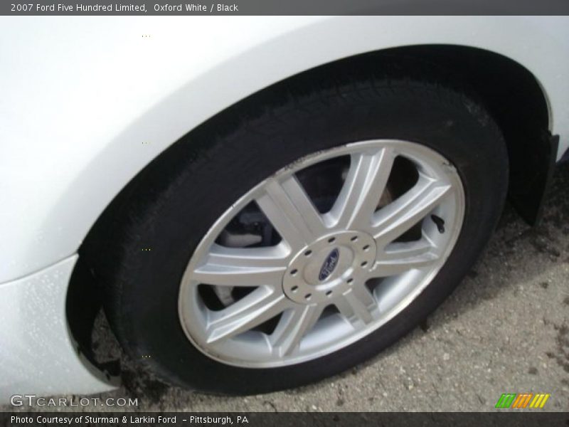Oxford White / Black 2007 Ford Five Hundred Limited