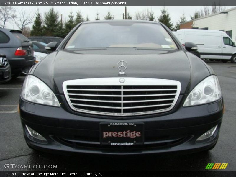 Black / Cashmere/Savanna 2008 Mercedes-Benz S 550 4Matic Sedan