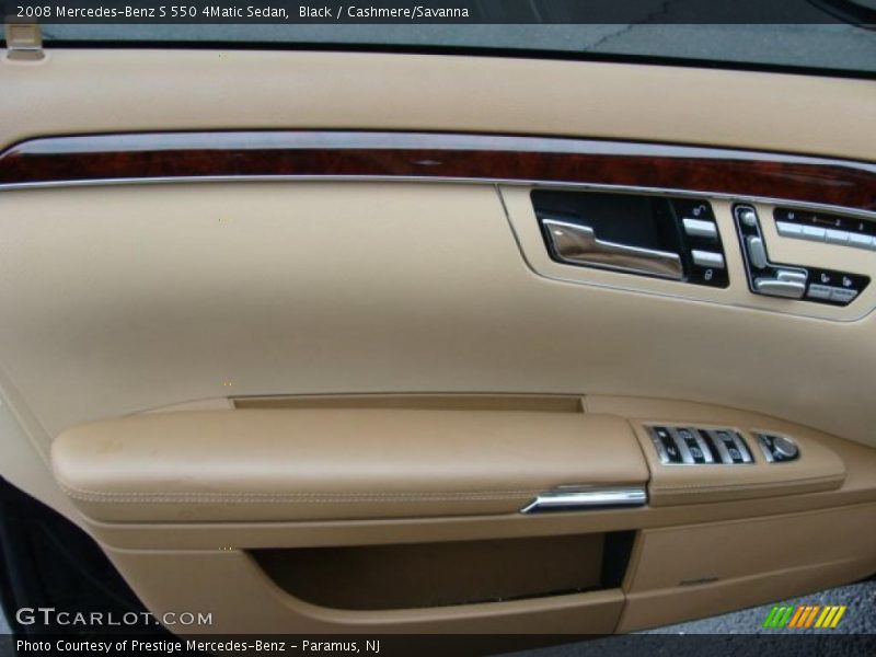 Black / Cashmere/Savanna 2008 Mercedes-Benz S 550 4Matic Sedan