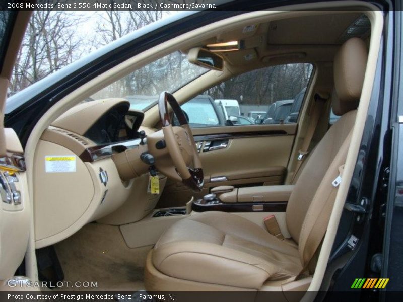 Black / Cashmere/Savanna 2008 Mercedes-Benz S 550 4Matic Sedan