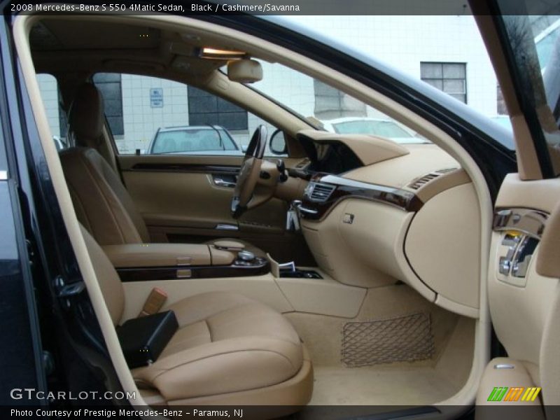 Black / Cashmere/Savanna 2008 Mercedes-Benz S 550 4Matic Sedan