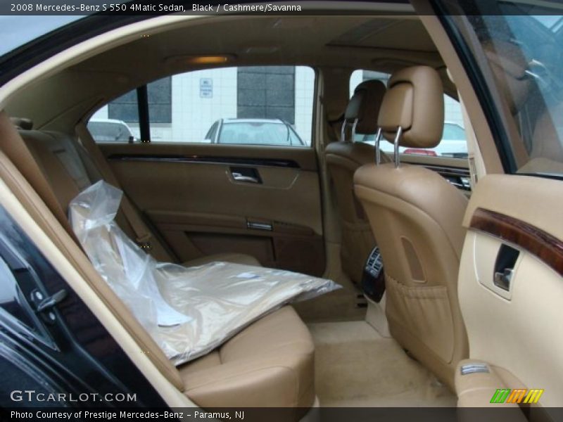 Black / Cashmere/Savanna 2008 Mercedes-Benz S 550 4Matic Sedan