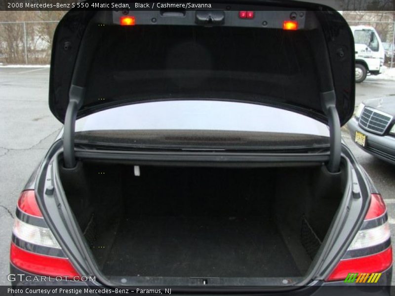 Black / Cashmere/Savanna 2008 Mercedes-Benz S 550 4Matic Sedan