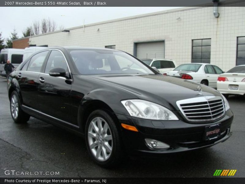 Black / Black 2007 Mercedes-Benz S 550 4Matic Sedan