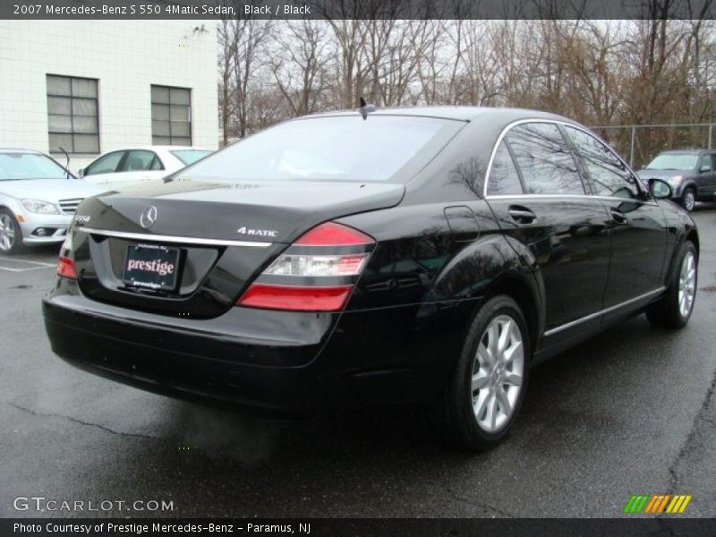 Black / Black 2007 Mercedes-Benz S 550 4Matic Sedan