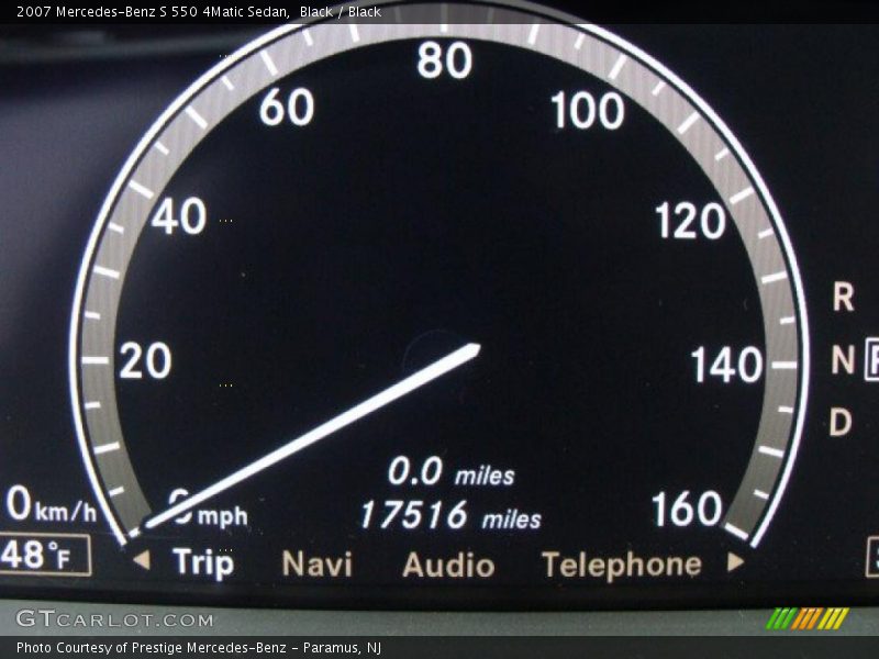 Black / Black 2007 Mercedes-Benz S 550 4Matic Sedan