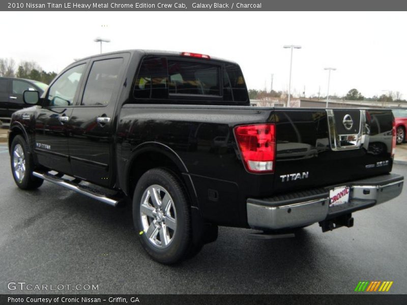 Galaxy Black / Charcoal 2010 Nissan Titan LE Heavy Metal Chrome Edition Crew Cab