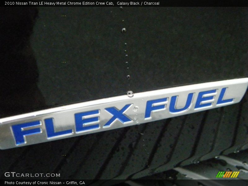 Galaxy Black / Charcoal 2010 Nissan Titan LE Heavy Metal Chrome Edition Crew Cab
