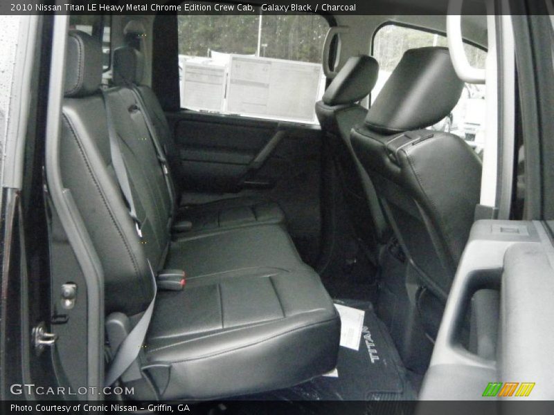 Galaxy Black / Charcoal 2010 Nissan Titan LE Heavy Metal Chrome Edition Crew Cab