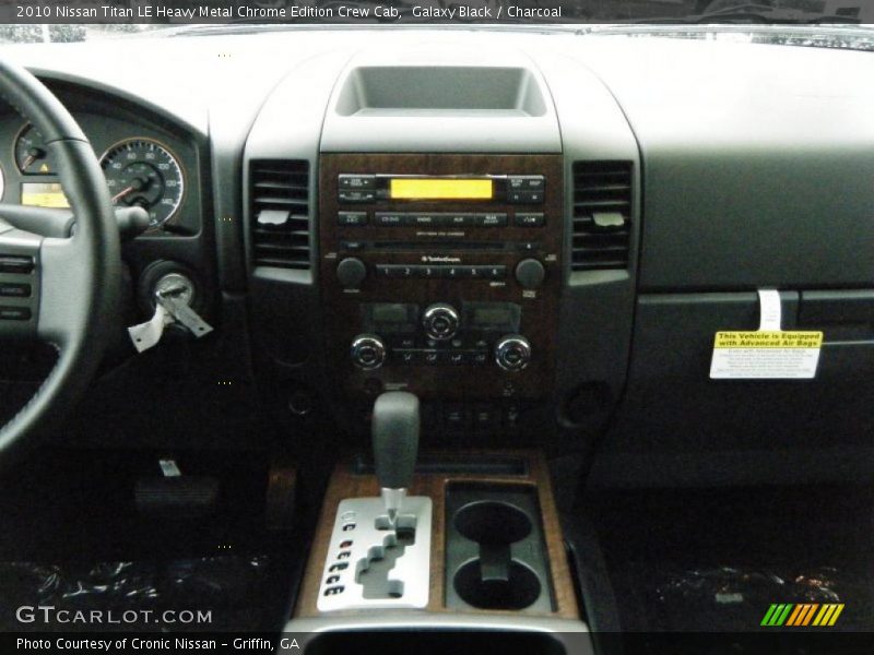 Galaxy Black / Charcoal 2010 Nissan Titan LE Heavy Metal Chrome Edition Crew Cab