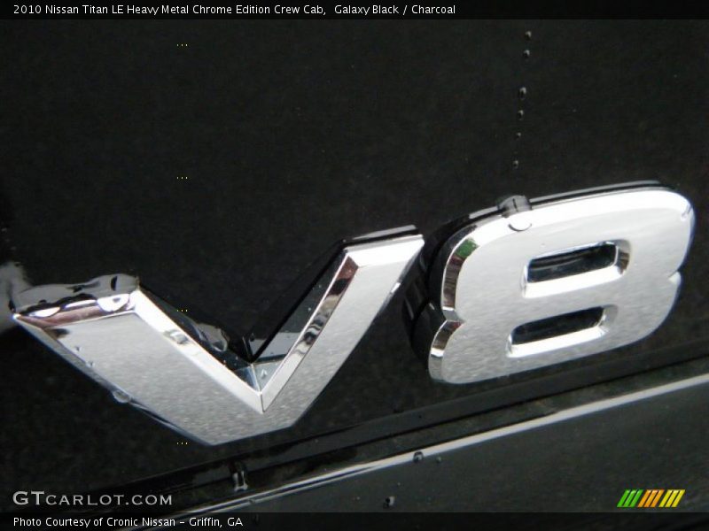 Galaxy Black / Charcoal 2010 Nissan Titan LE Heavy Metal Chrome Edition Crew Cab