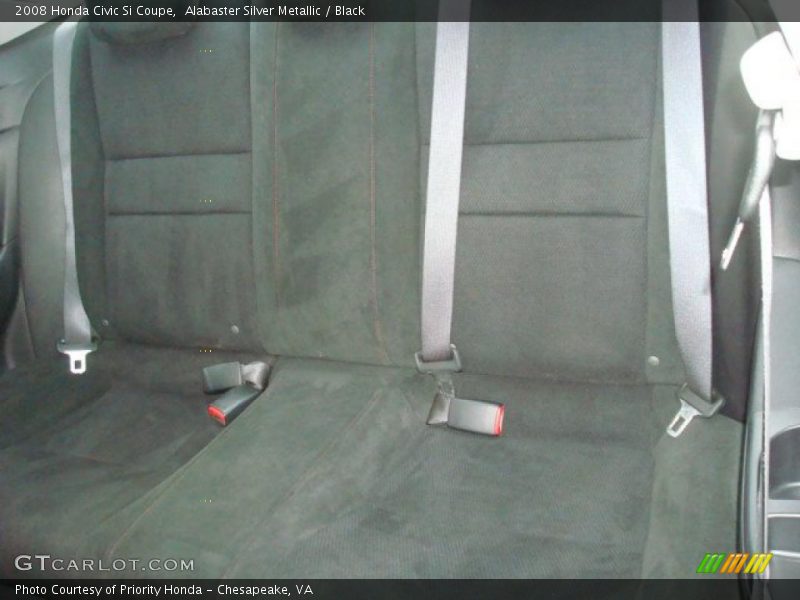 Alabaster Silver Metallic / Black 2008 Honda Civic Si Coupe