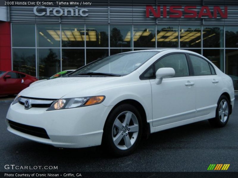 Taffeta White / Ivory 2008 Honda Civic EX Sedan
