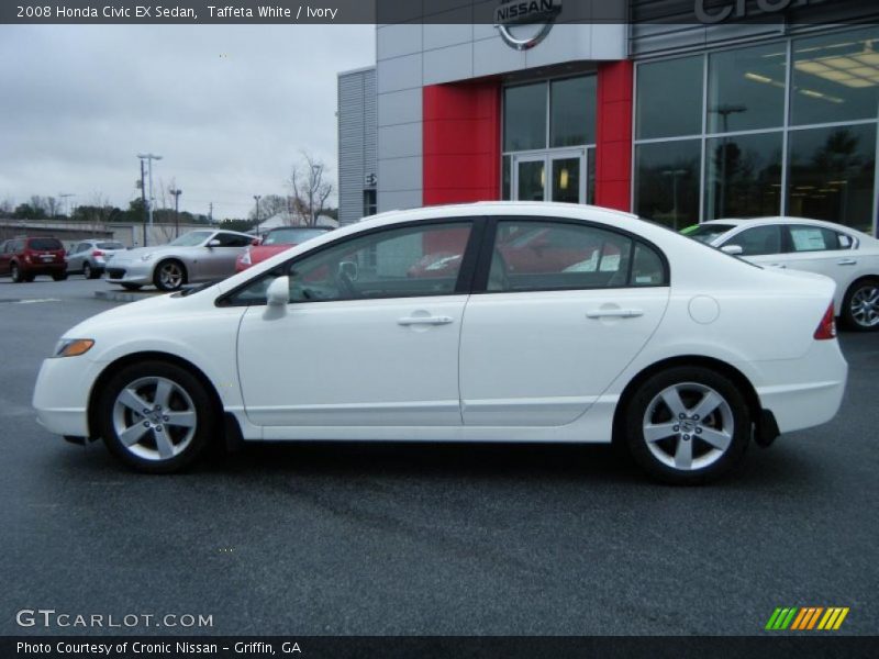 Taffeta White / Ivory 2008 Honda Civic EX Sedan