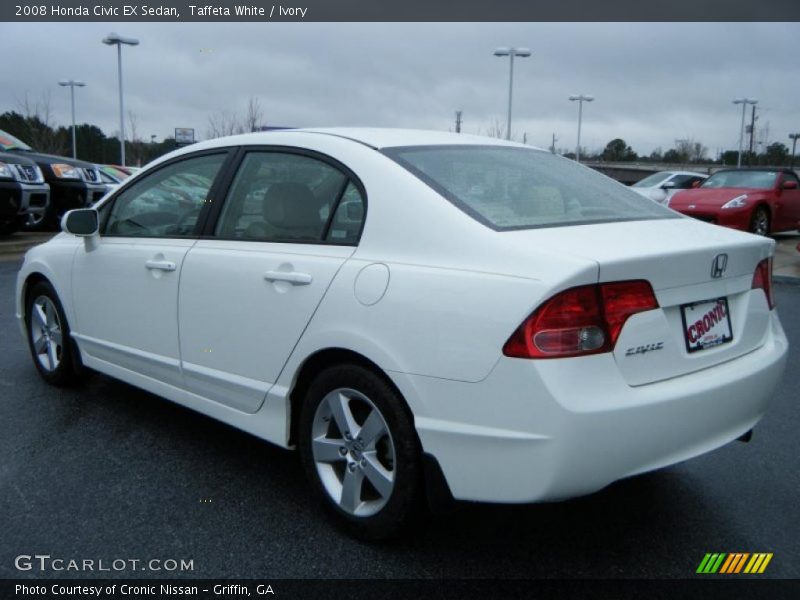 Taffeta White / Ivory 2008 Honda Civic EX Sedan