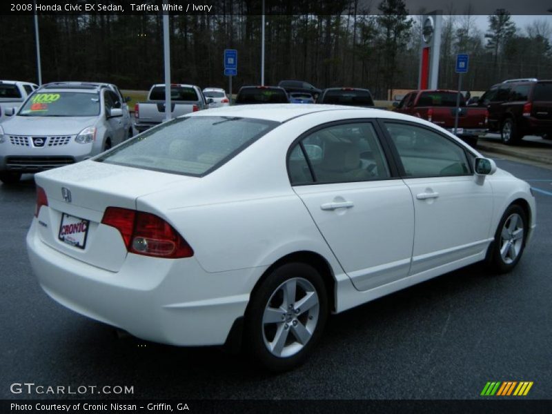 Taffeta White / Ivory 2008 Honda Civic EX Sedan