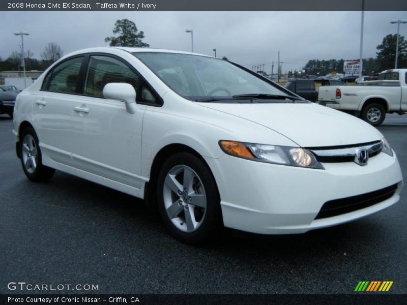Taffeta White / Ivory 2008 Honda Civic EX Sedan